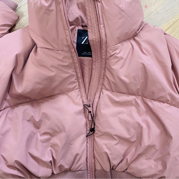 Zara pink cropped puffer jacket BLOGGERS FAVORITE!!!!! - Picture 14 of 16